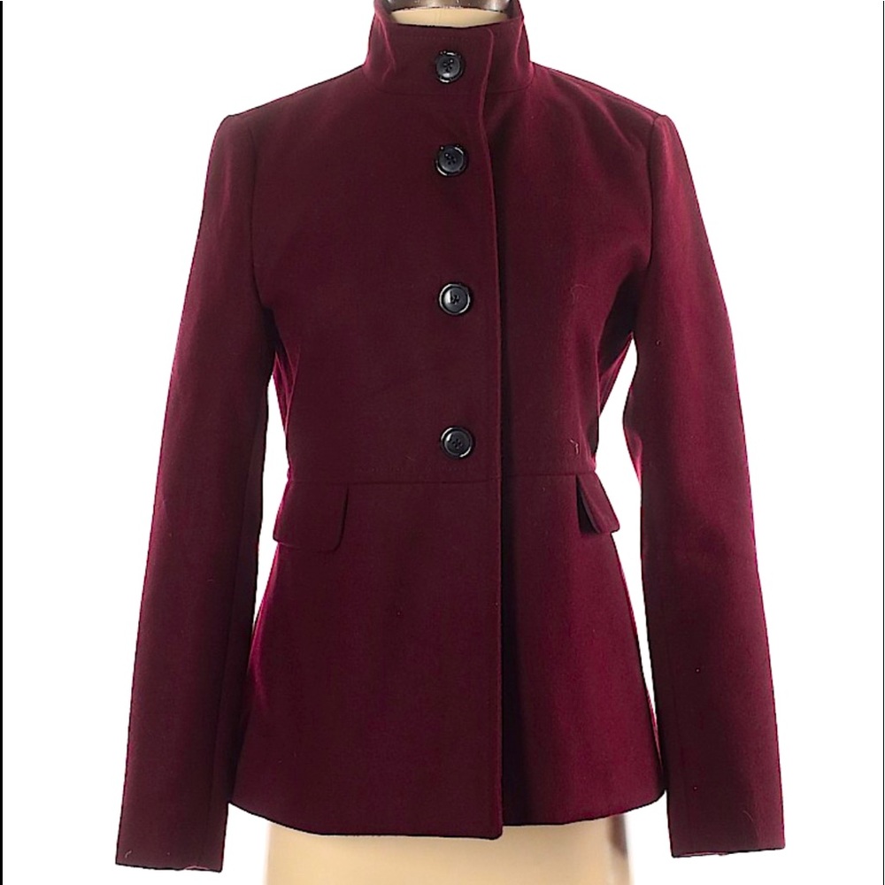Plum old navy peacoat